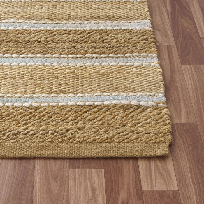 Rugs Town Fiber Spa Blue/Natural 82490 5 ft. X 7 ft. 9 in. Rect. Rug