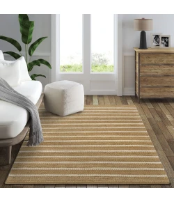 LR Home Natural Fiber Ivory/Natural 82524 7 ft. 9 in. X 9 ft. 9 in. Rect. Rug