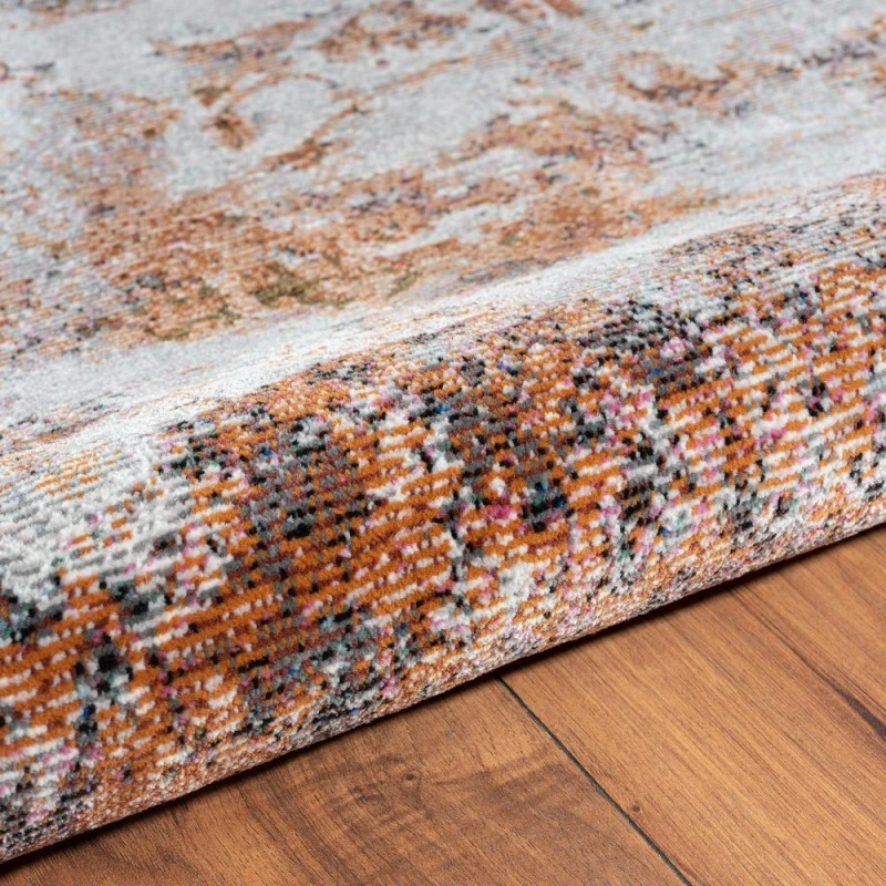 Rugs Town 81834 Gray/ Rust 5' X 7'6 Rect. Rug