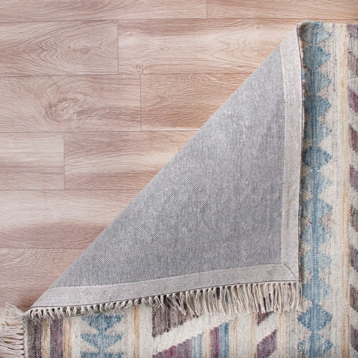 LR Home Nimroz Gray/Tan/Blue/Purple 81980 2 ft. X 3 ft. Rect. Rug