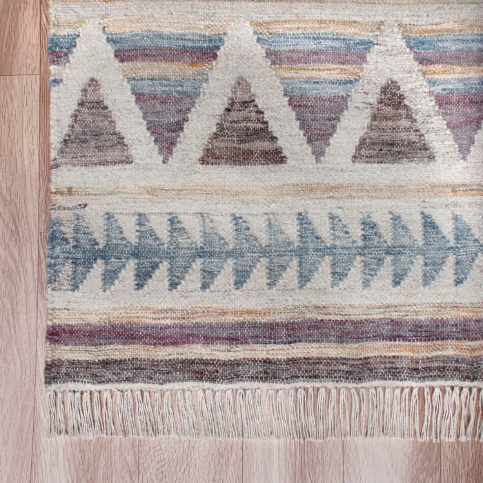 LR Home Nimroz Gray/Tan/Blue/Purple 81980 2 ft. X 3 ft. Rect. Rug