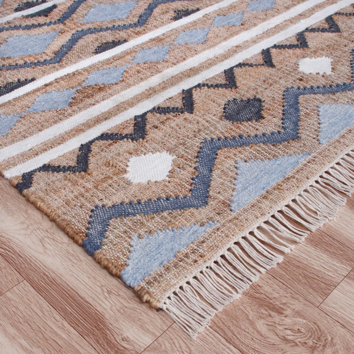 Rugs Town 81981 Blue/ Multi 7'9" X 9'9 Rect. Rug