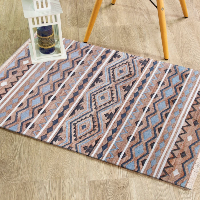 Rugs Town 81981 Blue/ Multi 7'9" X 9'9 Rect. Rug