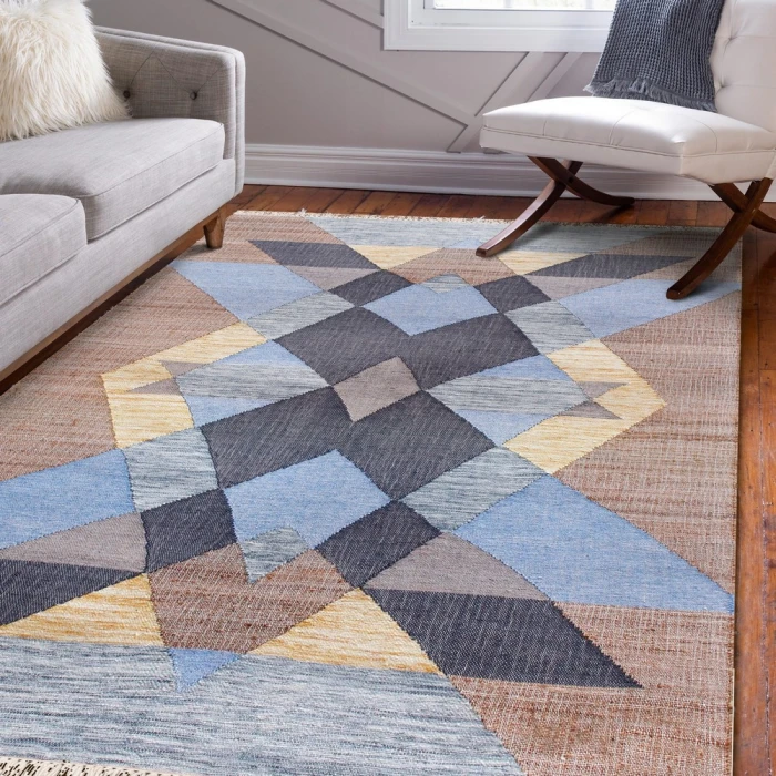 Rugs Town 81982 Beige/ Multi 9' X 12' Rect. Rug