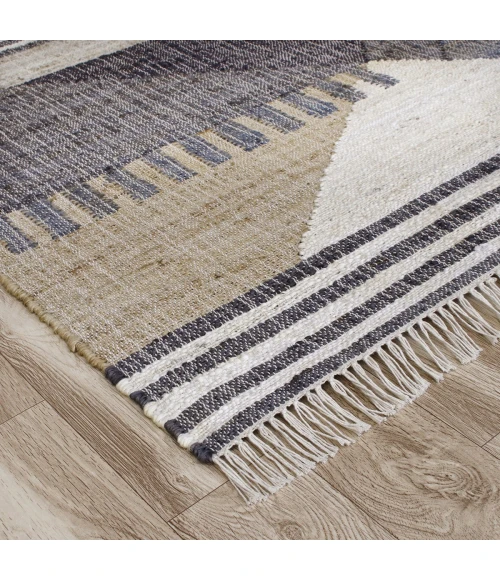LR Home Nimroz Tan/Black/Blue/Gray/White 81984 2 ft. X 3 ft. Rect. Rug