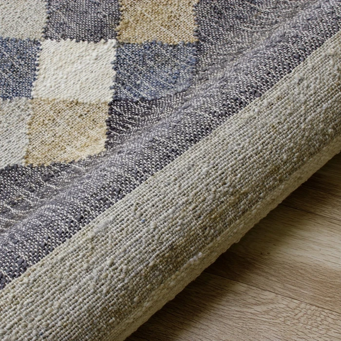 LR Home Nimroz Tan/Black/Blue/Gray/White 81984 6 ft. X 9 ft. Rect. Rug
