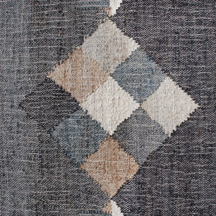 LR Home Nimroz Tan/Black/Blue/Gray/White 81984 6 ft. X 9 ft. Rect. Rug