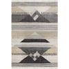 LR Home Nimroz Tan/Black/Blue/Gray/White 81984 6 ft. X 9 ft. Rect. Rug