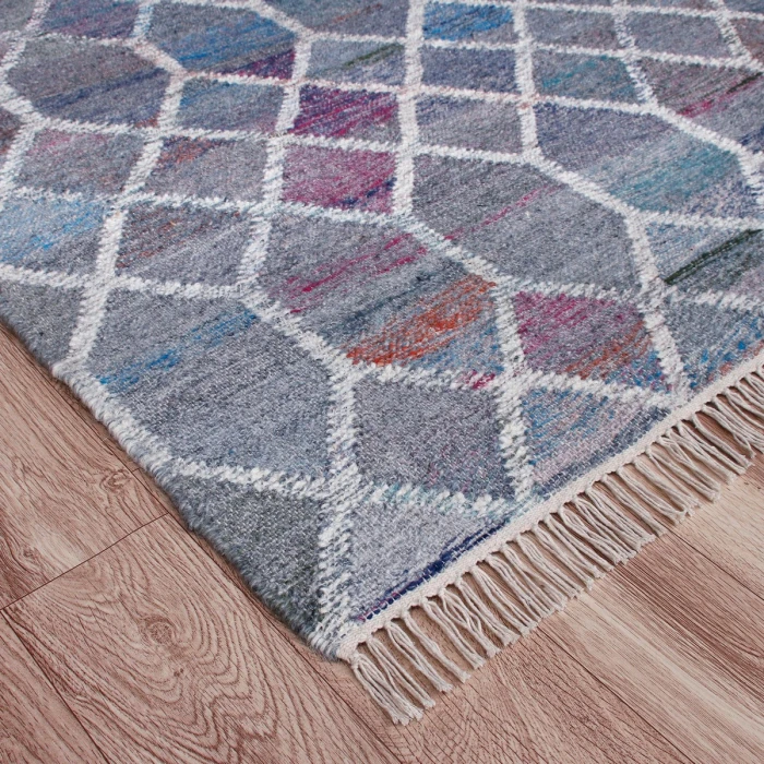 Rugs Town White/Blue/Red/Orange/Multi 81985 7 ft. 9 in. X 9 ft. 9 in. Rect. Rug