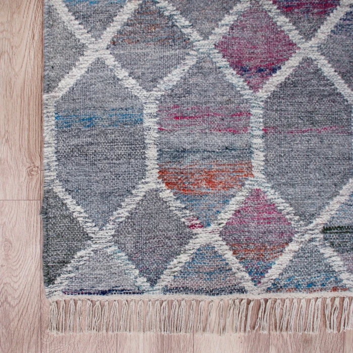 Rugs Town White/Blue/Red/Orange/Multi 81985 7 ft. 9 in. X 9 ft. 9 in. Rect. Rug