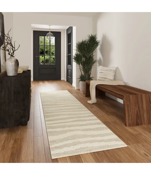 Rugs Town Norwood Ivory Calliope 2ft.6in. x 7ft.6in. Rect. Rug