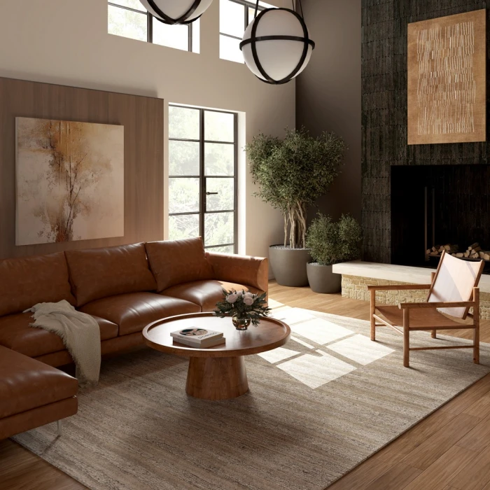 LR Home Norwood Brown Calliope 2ft. x 3ft. Rect. Rug