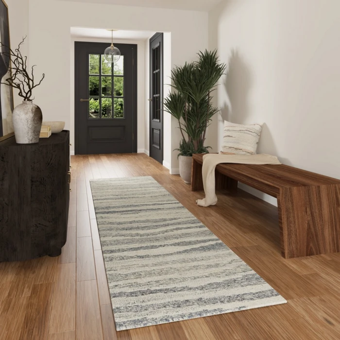 LR Home Norwood Gray Calliope 2ft.6in. x 7ft.6in. Rect. Rug