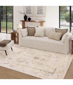 LR Home Nuvia Ivory Zephyr 9ft. x 12ft. Rect. Rug