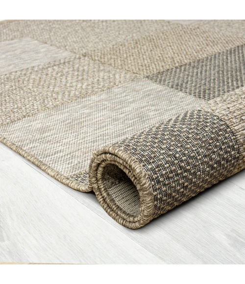 LR Home Oslo 82114 Tan/ Brown 7'-10" X 9'-6 Rect. Rug