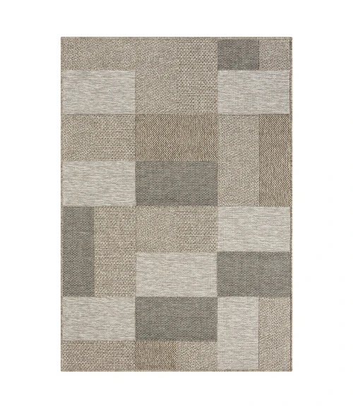 LR Home Oslo 82114 Tan/ Brown 7'-10" X 9'-6 Rect. Rug