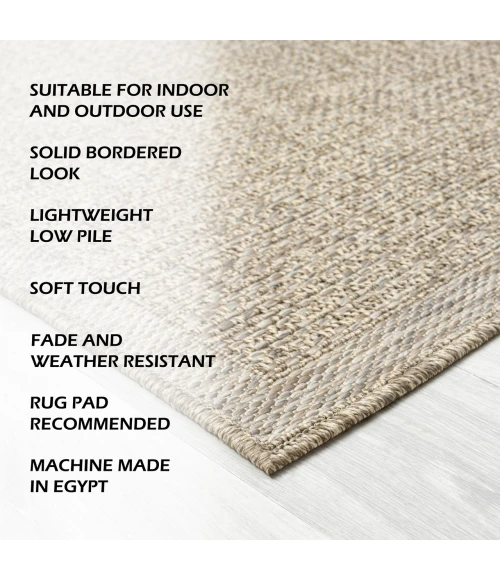 LR Home Oslo Tan OSLOC 2ft. x 3ft. Rectangle Rug