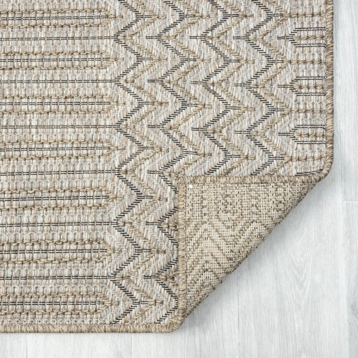 LR Home Oslo 82117 Beige/ Brown 5'0" X 7'0 Rect. Rug