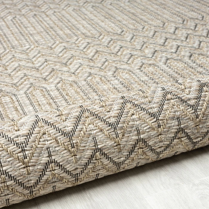 LR Home Oslo 82117 Beige/ Brown 5'0" X 7'0 Rect. Rug