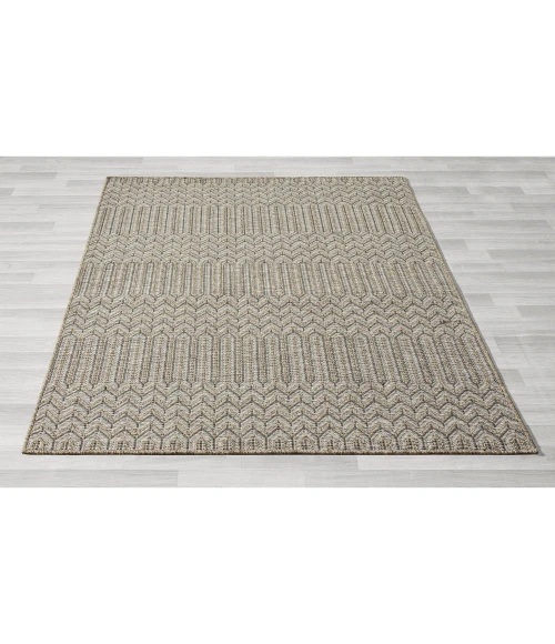 LR Home Oslo 82117 Beige/ Brown 5'0" X 7'0 Rect. Rug