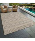 LR Home Oslo Tan OSLOC 2ft. x 3ft. Rectangle Rug