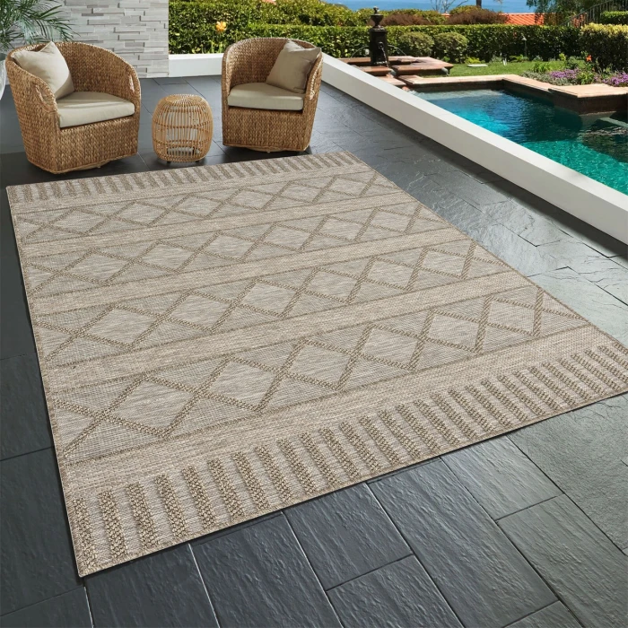 Rugs Town Tan OSLOC 2ft. x 3ft. Rectangle Rug