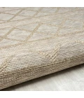 LR Home Oslo 82118 Tan/ Cream 7'-10" X 9'-6 Rect. Rug