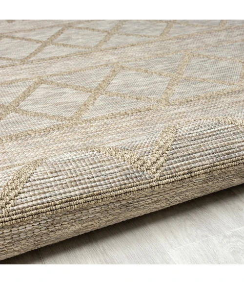 LR Home Oslo 82118 Tan/ Cream 7'-10" X 9'-6 Rect. Rug