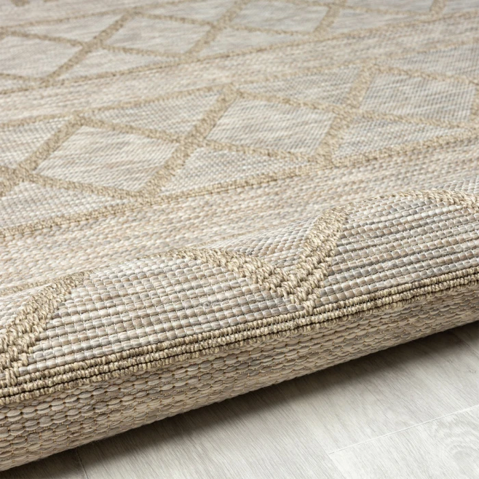LR Home Oslo 82118 Tan/ Cream 5'0" X 7'0 Rect. Rug
