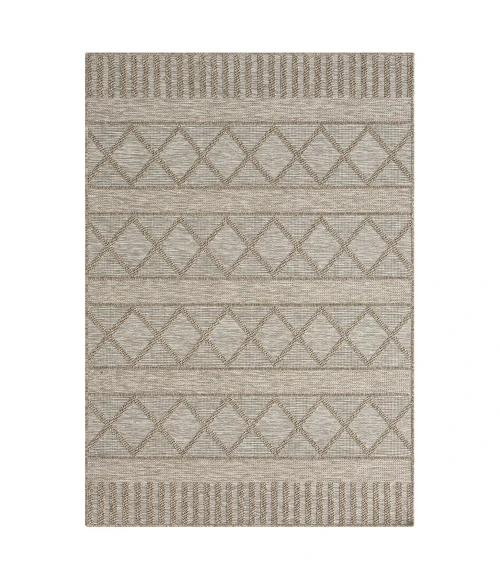 LR Home Oslo 82118 Tan/ Cream 7'-10" X 9'-6 Rect. Rug