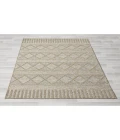 LR Home Oslo 82118 Tan/ Cream 7'-10" X 9'-6 Rect. Rug