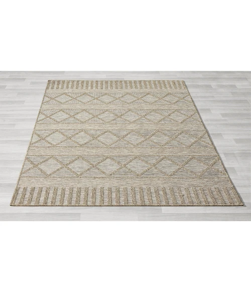 LR Home Oslo 82118 Tan/ Cream 7'-10" X 9'-6 Rect. Rug