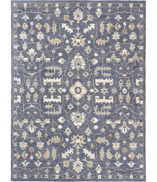 LR Home Pallor Blue PALLO 9ft. x 12ft. Rectangle Rug