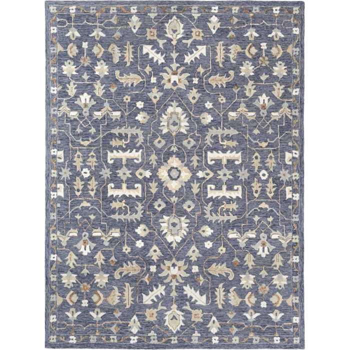 Rugs Town Blue PALLO 9ft. x 12ft. Rectangle Rug