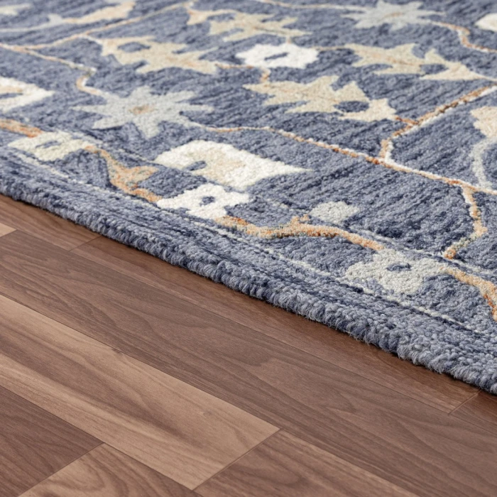 Rugs Town Blue PALLO 9ft. x 12ft. Rectangle Rug