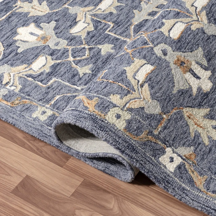 Rugs Town Blue PALLO 9ft. x 12ft. Rectangle Rug