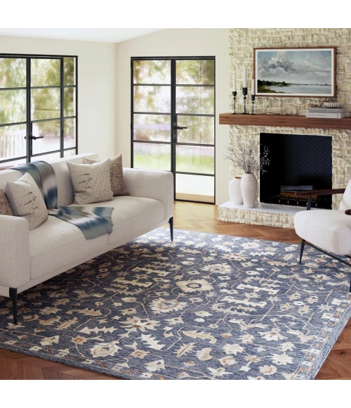 LR Home Pallor Blue PALLO 9ft. x 12ft. Rectangle Rug