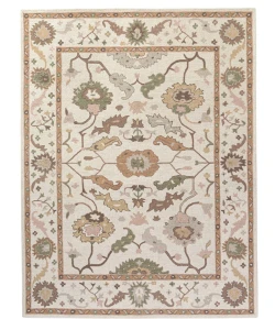 Rugs Town 83080 Ivory / Rust 10ft. x 14ft. Rect. Rug