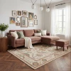 Rugs Town 83080 Ivory / Rust 9ft. x 12ft. Rect. Rug
