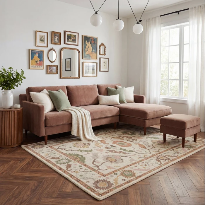 Rugs Town Cream Galisteo 5ft. x 7ft.9in. Rect. Rug