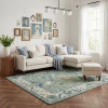 Rugs Town 83082 Green / Cream 9ft. x 12ft. Rect. Rug