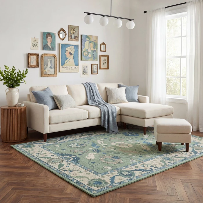 Rugs Town Green Galisteo 9ft. x 12ft. Rect. Rug