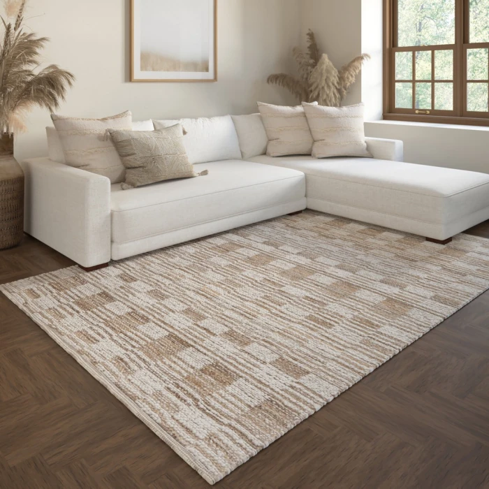 Rugs Town Beige Milton 5ft.9in. x 8ft.9in. Rect. Rug