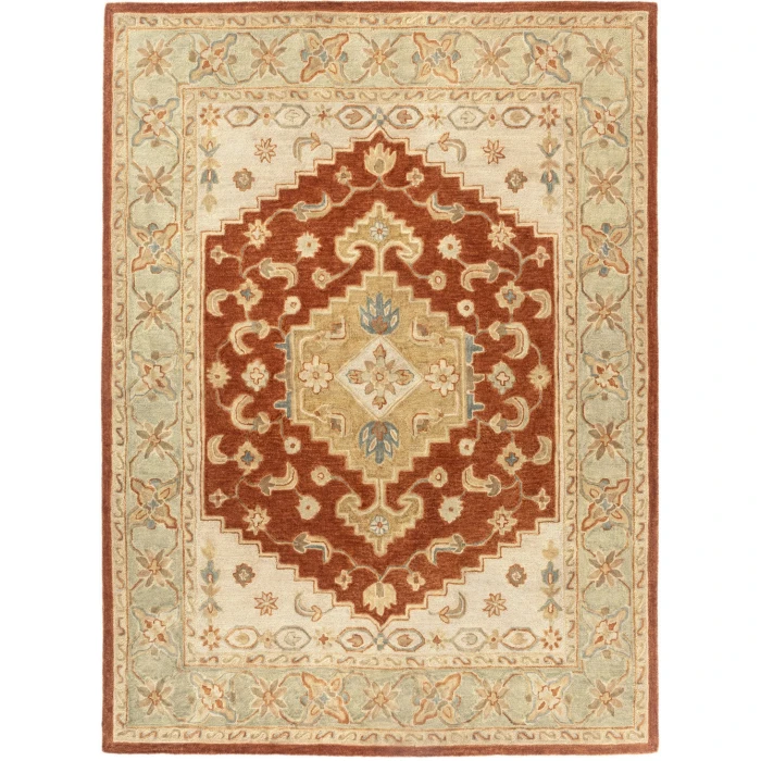 Rugs Town Red Grulla 7ft.9in. x 9ft.9in. Rect. Rug