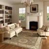 Rugs Town 82988 Gray / Beige 7ft.9in. x 9ft.9in. Rect. Rug