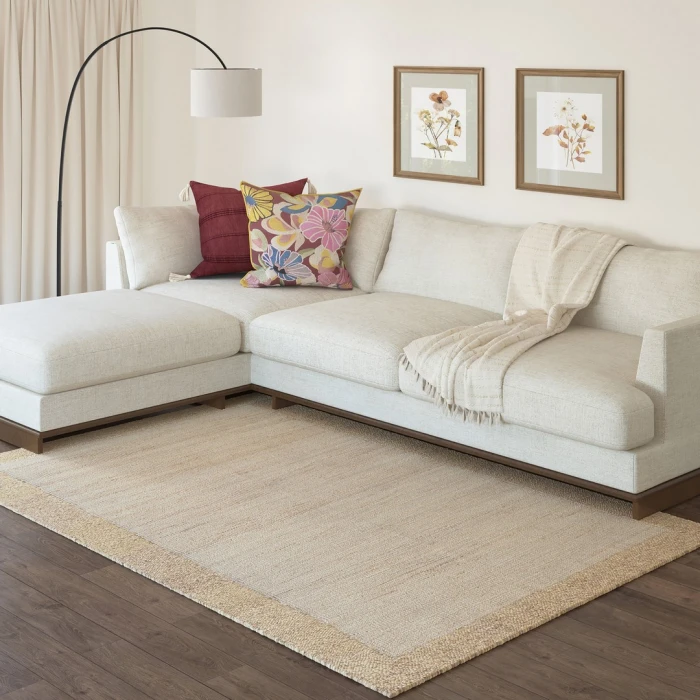 Rugs Town Beige Washington 9ft. x 12ft. Rect. Rug