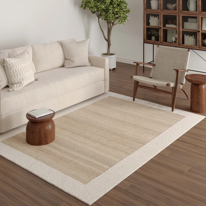 Rugs Town Beige Washington 9ft. x 12ft. Rect. Rug