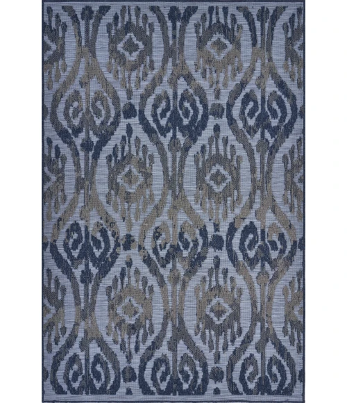 LR Home Retreat Blue RETRE 5ft. x 7ft. Rectangle Rug