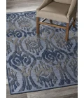 LR Home Retreat Blue RETRE 5ft. x 7ft. Rectangle Rug