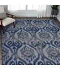 LR Home Retreat Blue RETRE 5ft. x 7ft. Rectangle Rug